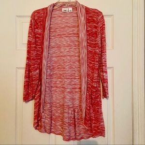 Beautiful coral lightweight cardigan